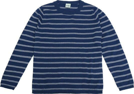 FUB Striped Tee   DEEP INDIGO/ECRU   150