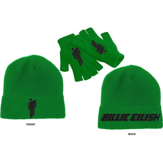 Billie Eilish Billie Eilish Unisex Beanie Hat & Glove Se...