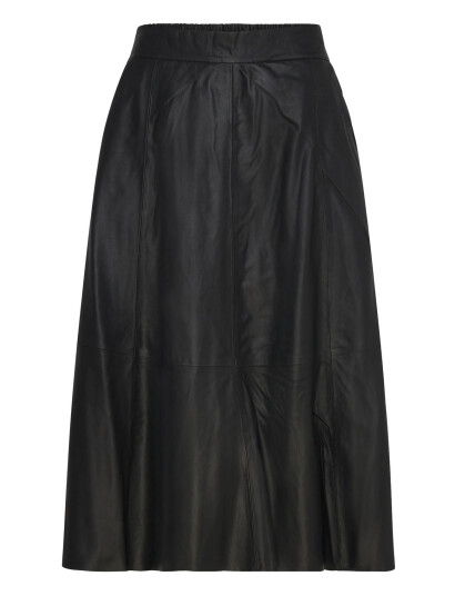DEPECHE Elinordep Leather Skirt - Black - 34