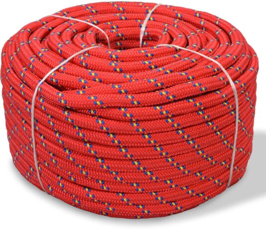  Båttau polypropylen 8 mm 500 m rød