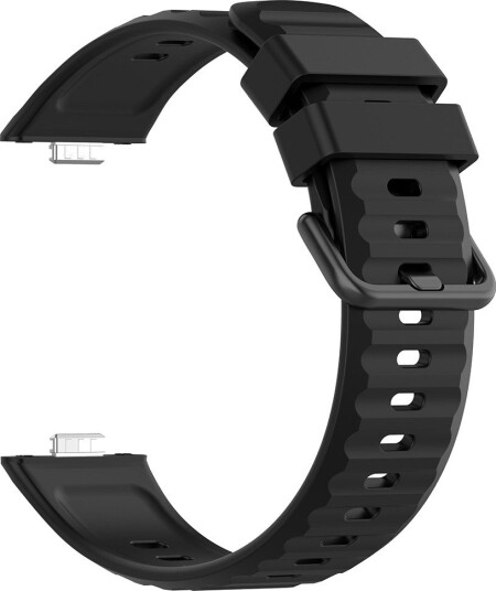 Silikonarmbånd til Huawei Watch Fit5 Pro – Svart / Silikonrem / Armbånd til smartklokke