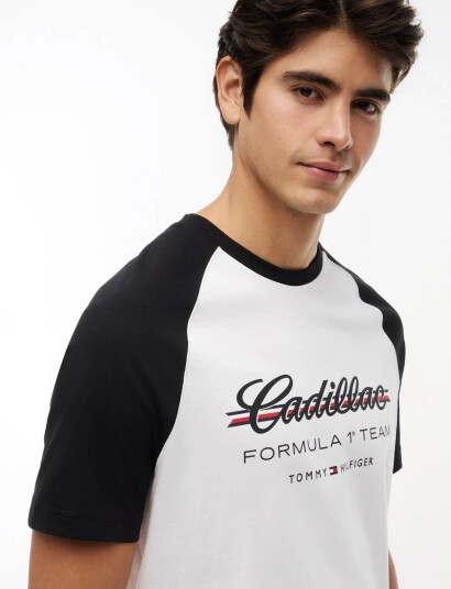 Tommy Hilfiger Th X Cf1 Script Raglan Tee Multi/patterned S Tommy Hilfiger Th X Cf1 Script Raglan Tee Multi/patterned S