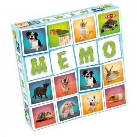 Tactic Kjæledyr Memoryspill for Barn fra 3 år