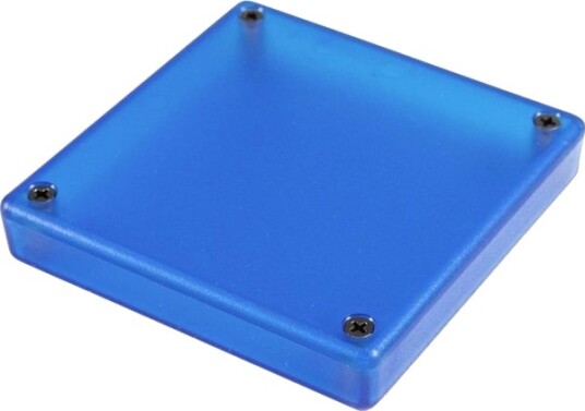 Hammond Electronics 1551XXTBU 80 × 80 × 15 mm ABS Blå Transparent Kabinett