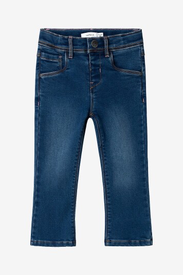 Name It Mini Jeans nmfSalli Boot Fleece Jeans 6427 an Blå