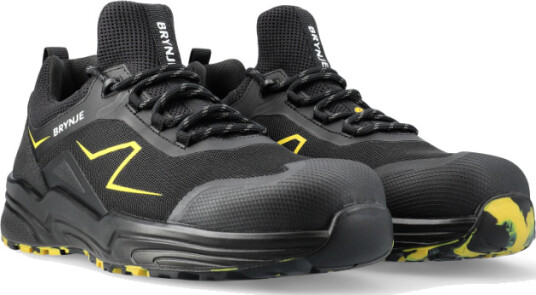 Brynje Bolt Safety Shoes S1P SRC Black/Yellow 1 Par SKI-3102-Svart-Gul Svart/gul 39