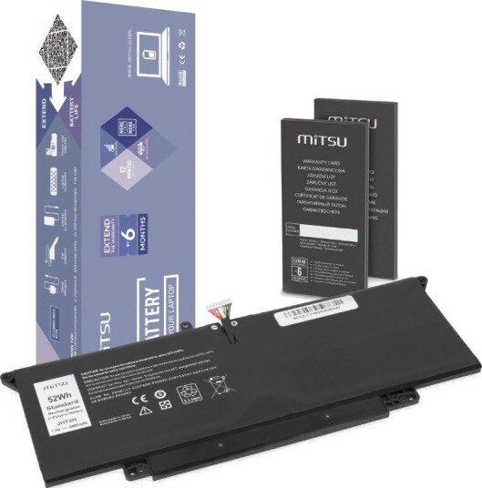 Mitsu Batteri for Dell Latitude 7310/7410 6800mAh 7.7V Svart