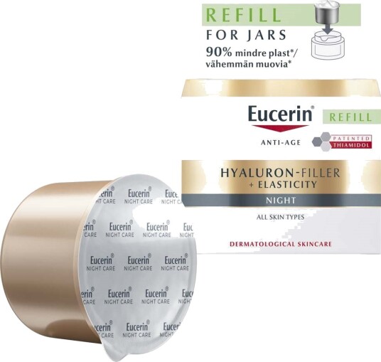 Eucerin Hyaluron-Filler Nattkrem Refill 50 ml for Elastisk Hud Eucerin Hyaluron-Filler Nattkrem Refill 50 ml for Elastisk Hud