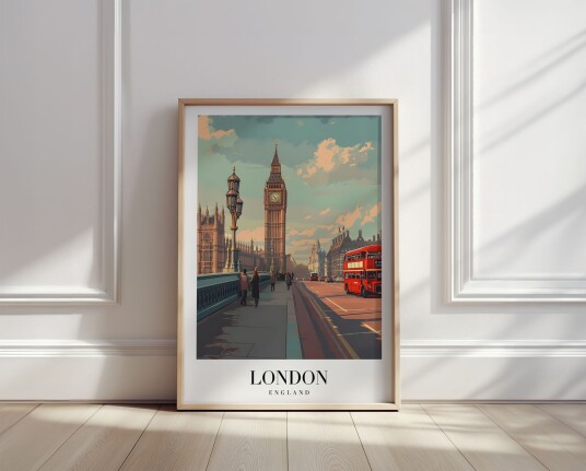Plakat London Big Ben Utsikt