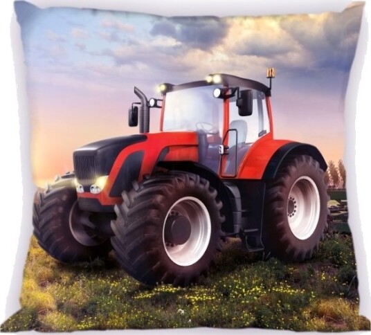 Traktor Rød Pudebetræk 40 X 40 Cm Traktor Rød Pudebetræk 40 X 40 Cm