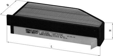 Luftfilter MAHLE ORIGINAL LX 1710