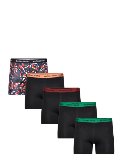Björn Borg Cotton Stretch Boxer 5P - Black - XL