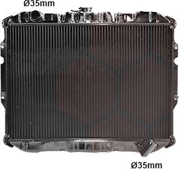 Radiator, motorkjøling VAN WEZEL 32002049