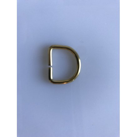 Læderiet D ring messing 20 mm 1 stk