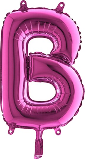 Ballongkungen Bokstavballong Mini Rosa Bokstav B 14211F