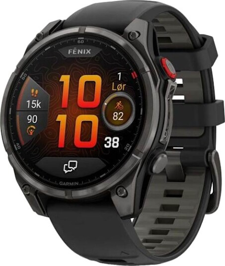 Garmin Fenix 8 Pro 47Mm Lte Amoled Sapphire Carbon Gray Titan With Black Band one_size Garmin Fenix 8 Pro 47Mm Lte Amoled Sapphire Carbon Gray Titan With Black Band one_size