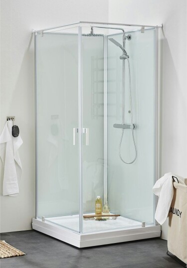 Hafa Breeze Deluxe Dusjkabinett 70x90 cm, Alu/Klarglass