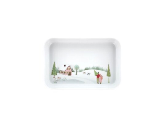 Pillivuyt Vinter Fat Hvit 18x12 cm