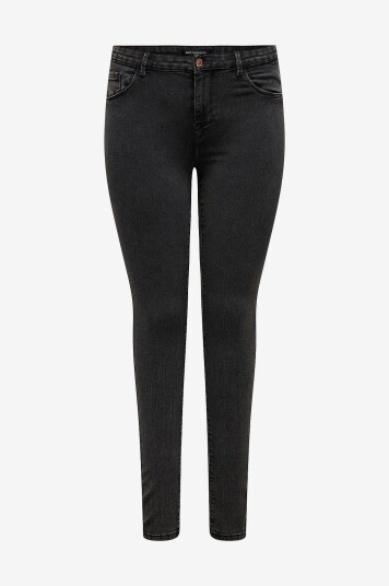 Only Carmakoma - Jeans carThunder Life Reg SK Dnm - Grå
