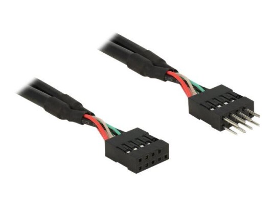 Delock USB 2.0 Pin Header - USB-internkabel - 10-pins USB-kontakt til 10-pins USB-kontakt - 50 cm