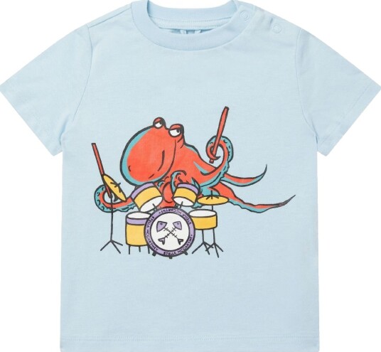 Stella McCartney Kids T skjorte   Lyseblå m. Blekksprut   Stella McCartney Kids   6 md   T skjorte   62