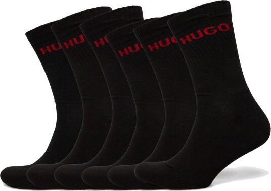 HUGO 6P Qs Rib Logo Cc Black 40 46