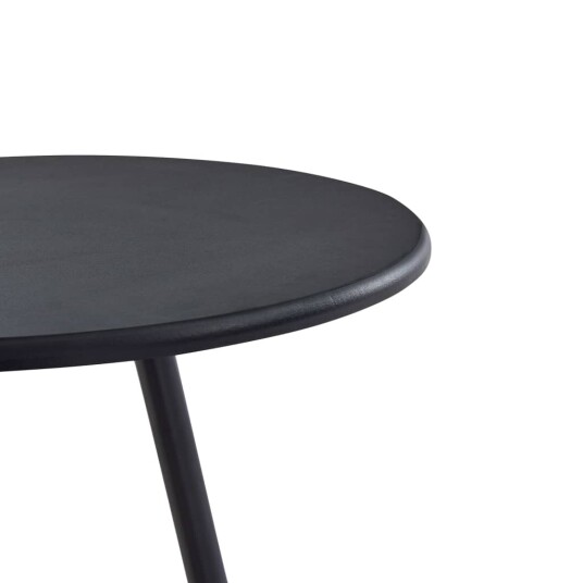 vidaXL Barbord svart 60x107,5 cm MDF