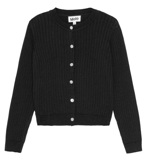 Molo Cardigan Gloria Rib Svart Molo 15 16 år 170 176 Cardigan