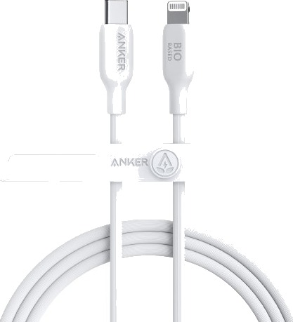 Anker 541 1,8 M Lightning Usb C Hankjønn Hankjønn Hvit Anker 541 1,8 M Lightning Usb C Hankjønn Hankjønn Hvit