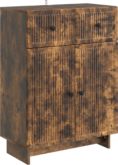 Serviesskap med skuff Røkt Eik 66 x 34,5 x 90 cm Konstruert tre Serviesskap med skuff Røkt Eik 66 x 34,5 x 90 cm Konstruert tre