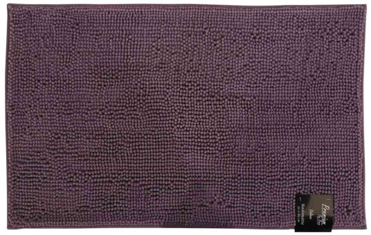 ByBorg Badematte - lavendel – 50x80cm – sklisikker badematte i lilla – Valmue - Premium By Borg