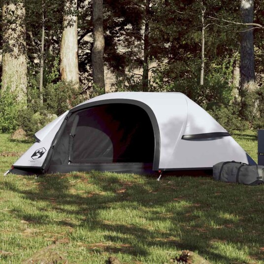 vidaXL telt for camping 1 person hvit blendingsstoff vanntett