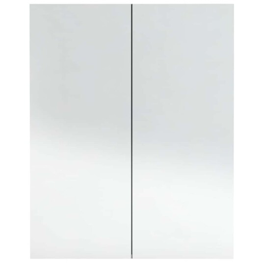vidaXL Speilskap til bad 60x15x75 cm MDF antrasitt