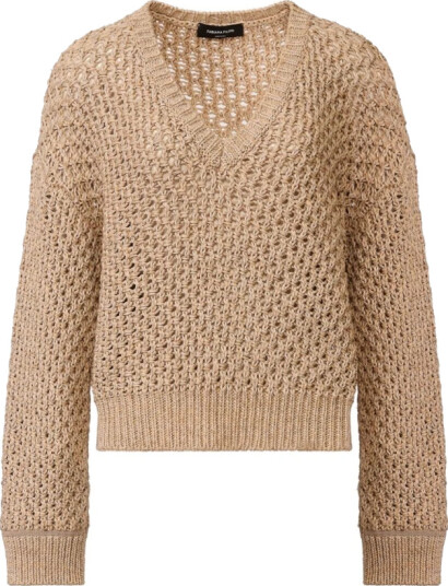Fabiana Filippi Dame Strikkevarer Beige M,