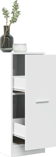 Apotekskap hvit 30x41x77,5 cm konstruert tre 8721158399496 Apotekskap hvit 30x41x77,5 cm konstruert tre 8721158399496