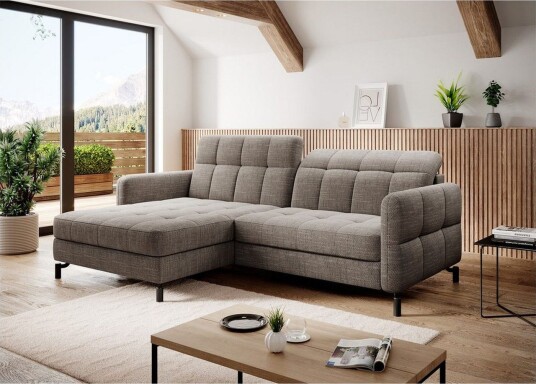 Seksjon Eltap Lorelle 225x160x105 cm Berlin 03 Beige Venstre