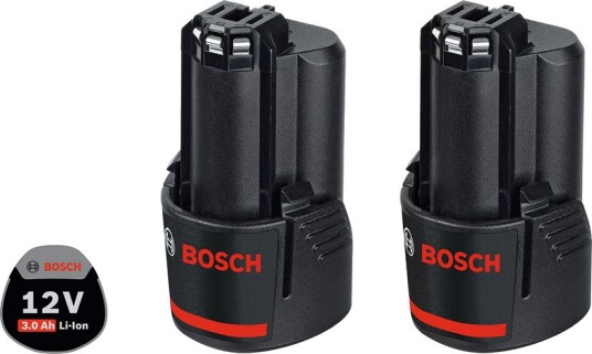 Bosch Batteripakke 12 v, 2 × 3,0 ah, Li-Ion
