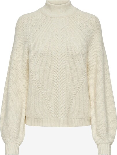 Only Genser Onlkatia Ls Detail Highneckkn Hvit