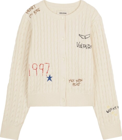 Zadig & Voltaire Cardigan Strikk Off White Zadig & Voltaire 12 år 152 Cardigan Hvit Zadig & Voltaire Cardigan Strikk Off White Zadig & Voltaire 12 år 152 Cardigan Hvit