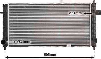VAN WEZEL 37002054 Radiator motorkjøling