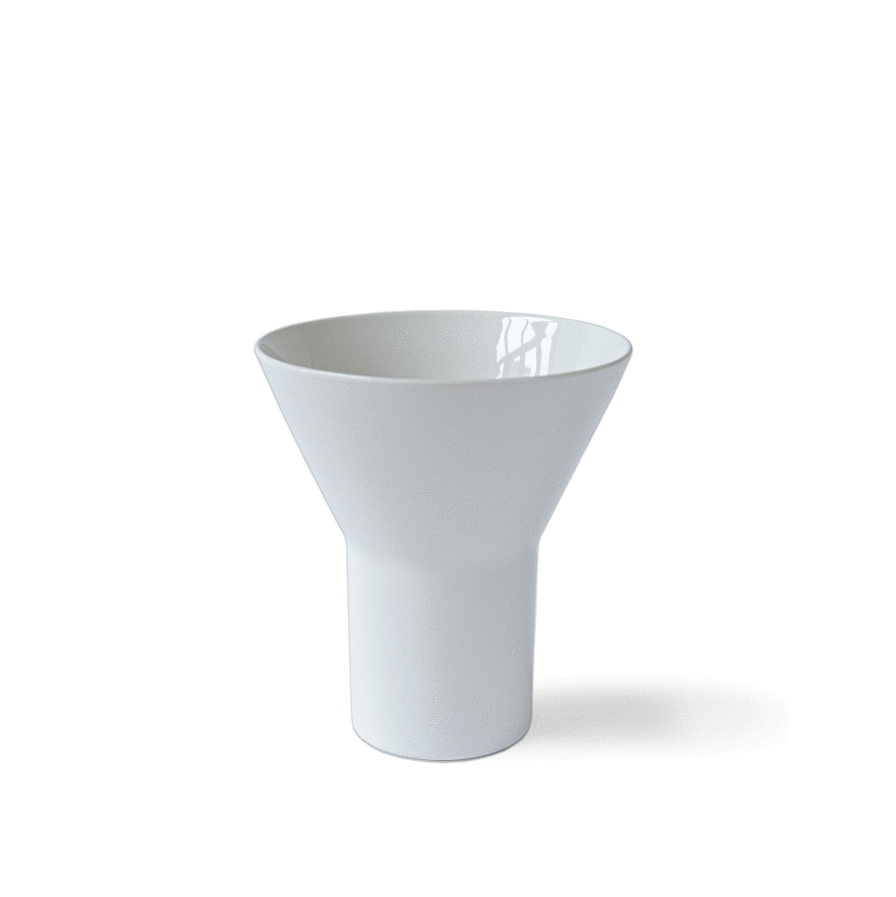 Mazo Kyo Vase Medium White Vaser Snorre Læssøe Stephensen Hvit