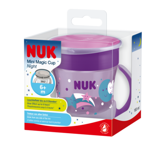 NUK Evolution Mini Magic Drikkekopp Lilla 6m+