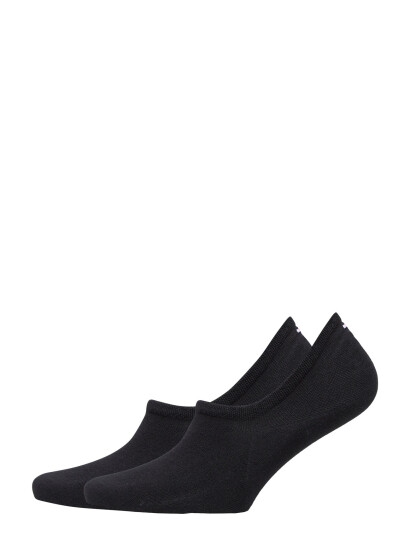 Tommy Hilfiger Th Men Footie 2P - Black - 43-46 Tommy Hilfiger Th Men Footie 2P - Black - 43-46