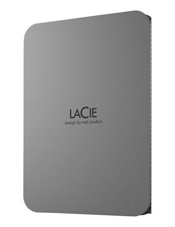 LaCie Mobile Drive Secure 2TB Ekstern Harddisk med USB 3.2 - Grå LaCie Mobile Drive Secure 2TB Ekstern Harddisk med USB 3.2 - Grå
