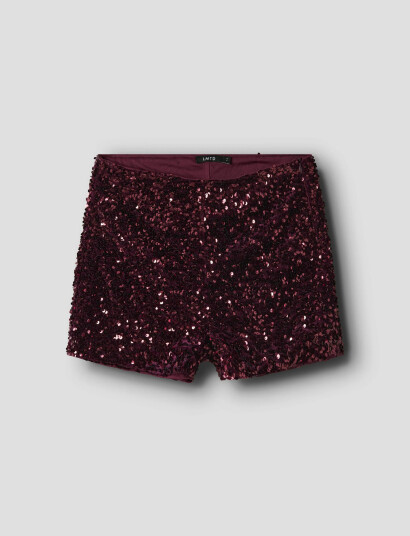 LMTD Nlfglam Shorts Burgundy 170