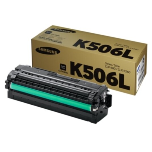 Samsung CLT-K506L Tonerkassett sort, 6.000 sider, høy kapasitet Samsung CLT-K506L Tonerkassett sort, 6.000 sider, høy kapasitet