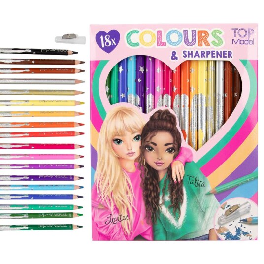 TOPModel 18 Colouring Pencilswith sharpener 0612215