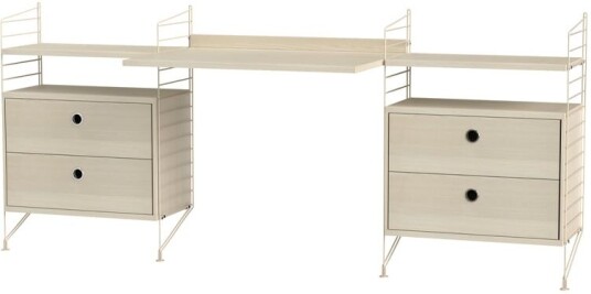 String kontor ask & beige Kombinasjon C