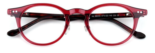 Eo Selection Runde briller Frescas fra eo Selection Rød Acetate Rund Large