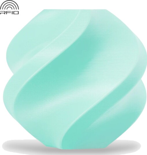 Bambu Lab Tpu Filament 85A 1.75 Mm 1 Kg I Sett Med Gjenbrukbar Spole (Light Cyan)